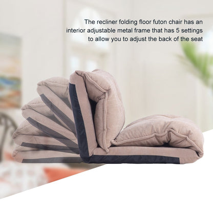 Canapé-lit futon pliable réglable Nestfair avec 2 oreillers