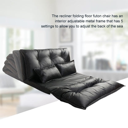 Canapé-lit futon pliable réglable Nestfair avec 2 oreillers