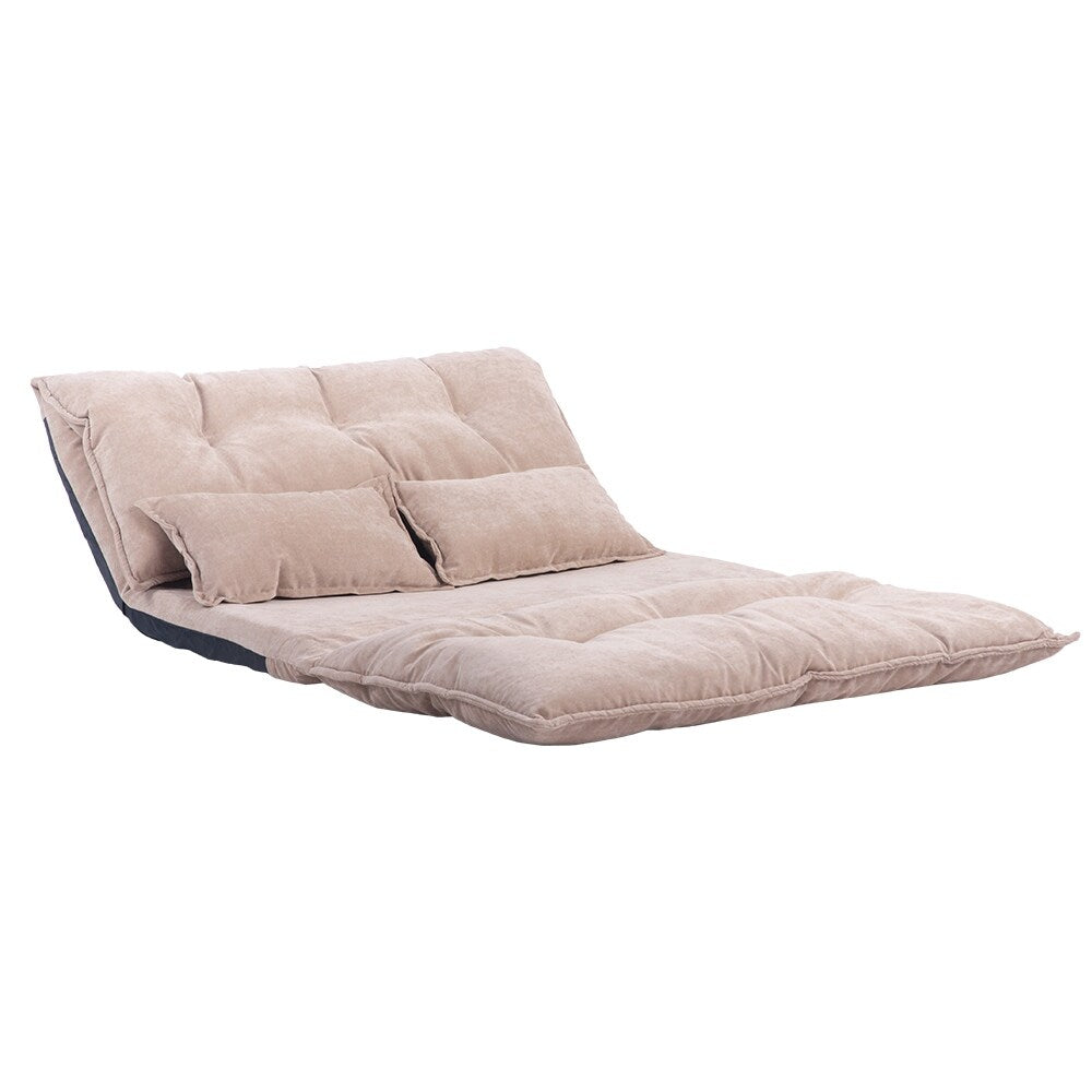 Canapé-lit futon pliable réglable Nestfair avec 2 oreillers