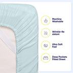 Ensemble de draps 7 pièces en microfibre brossée douce pour lit king size - 4 taies d'oreiller