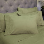 Ensemble de draps 7 pièces en microfibre brossée douce pour lit king size - 4 taies d'oreiller