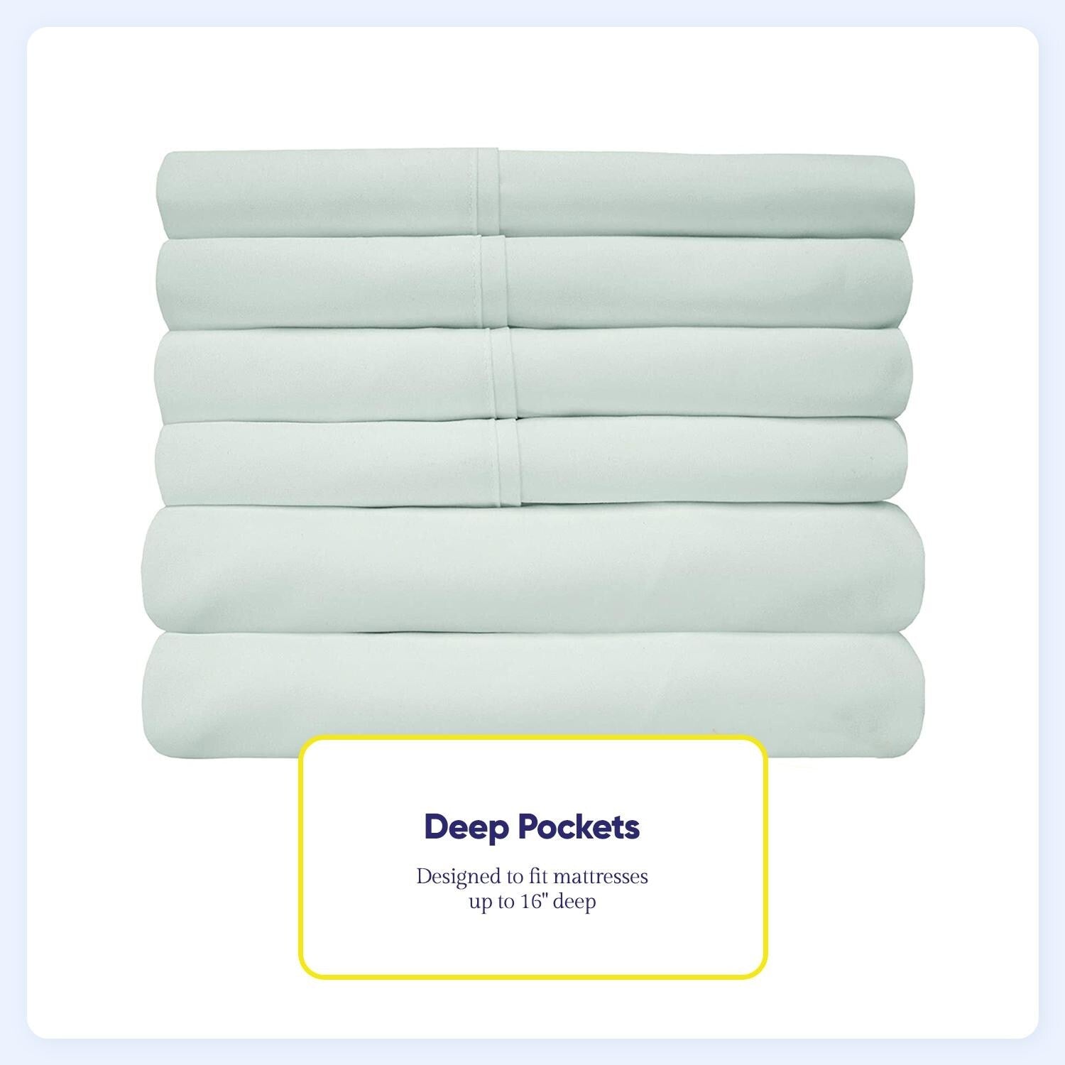 Ensemble de draps 7 pièces en microfibre brossée douce pour lit king size - 4 taies d'oreiller