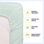 Ensemble de draps 7 pièces en microfibre brossée douce pour lit king size - 4 taies d'oreiller