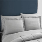 Parure de lit alternative 8 pièces en tissu doux Dobby avec draps