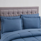 Parure de lit alternative 8 pièces en tissu doux Dobby avec draps