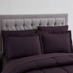 Parure de lit alternative 8 pièces en tissu doux Dobby avec draps