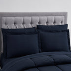 Parure de lit alternative 8 pièces en tissu doux Dobby avec draps
