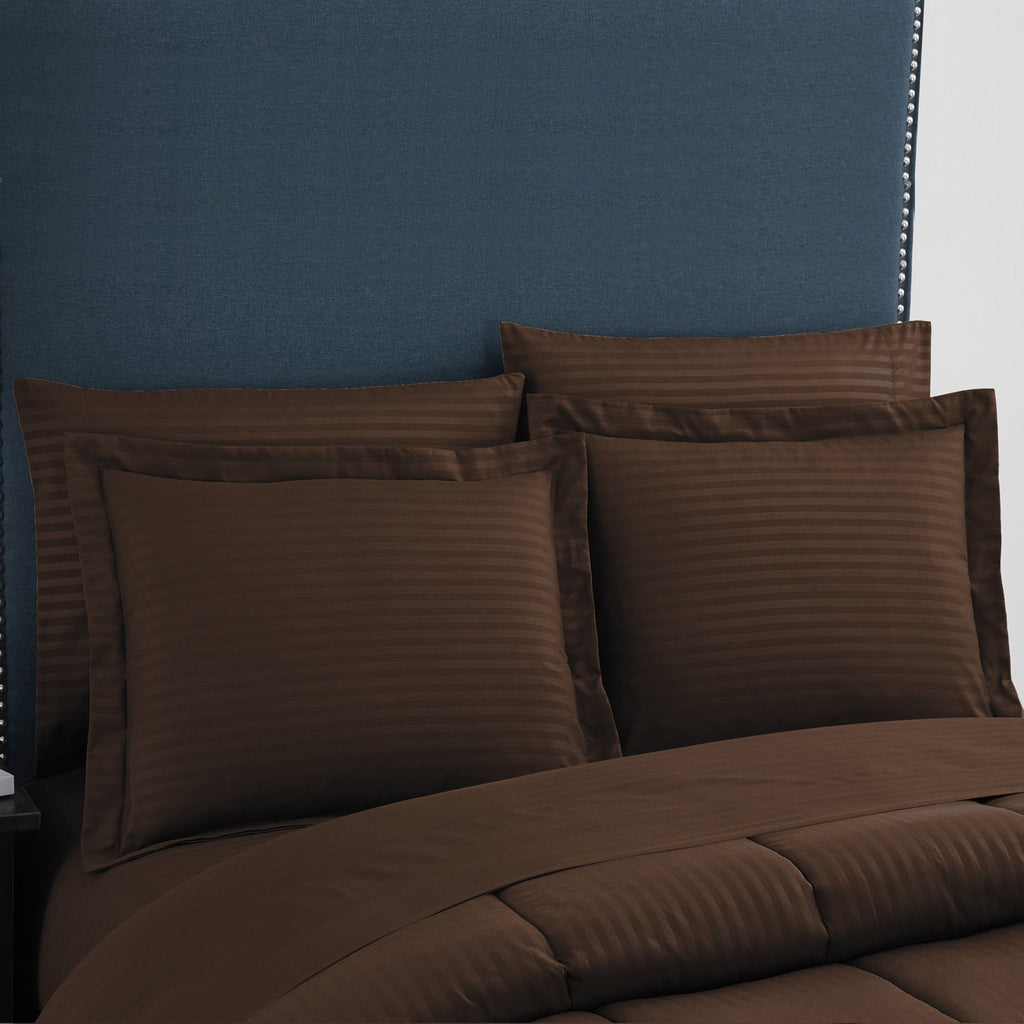 Parure de lit alternative 8 pièces en tissu doux Dobby avec draps