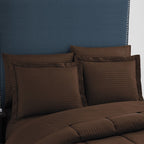 Parure de lit alternative 8 pièces en tissu doux Dobby avec draps