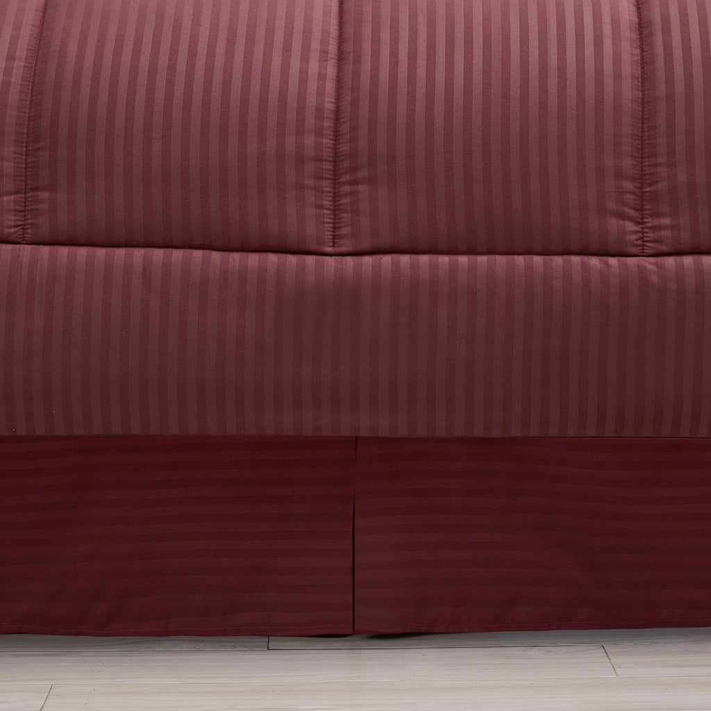Parure de lit alternative 8 pièces en tissu doux Dobby avec draps