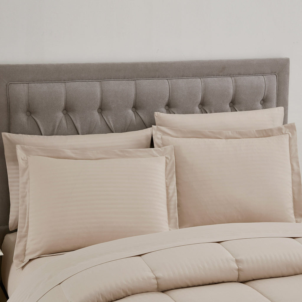 Parure de lit alternative 8 pièces en tissu doux Dobby avec draps
