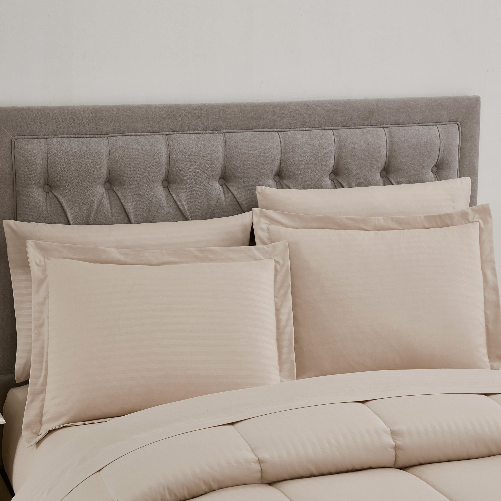 Parure de lit alternative 8 pièces en tissu doux Dobby avec draps