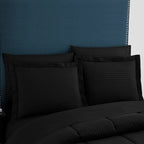 Parure de lit alternative 8 pièces en tissu doux Dobby avec draps