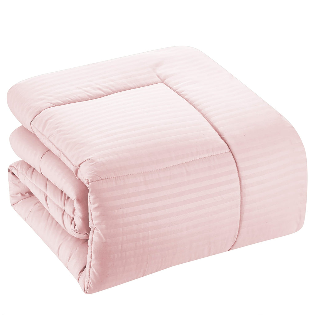 Parure de lit alternative 8 pièces en tissu doux Dobby avec draps