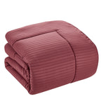 Parure de lit alternative 8 pièces en tissu doux Dobby avec draps