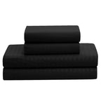 Parure de lit alternative 8 pièces en tissu doux Dobby avec draps