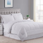 Parure de lit alternative 8 pièces en tissu doux Dobby avec draps