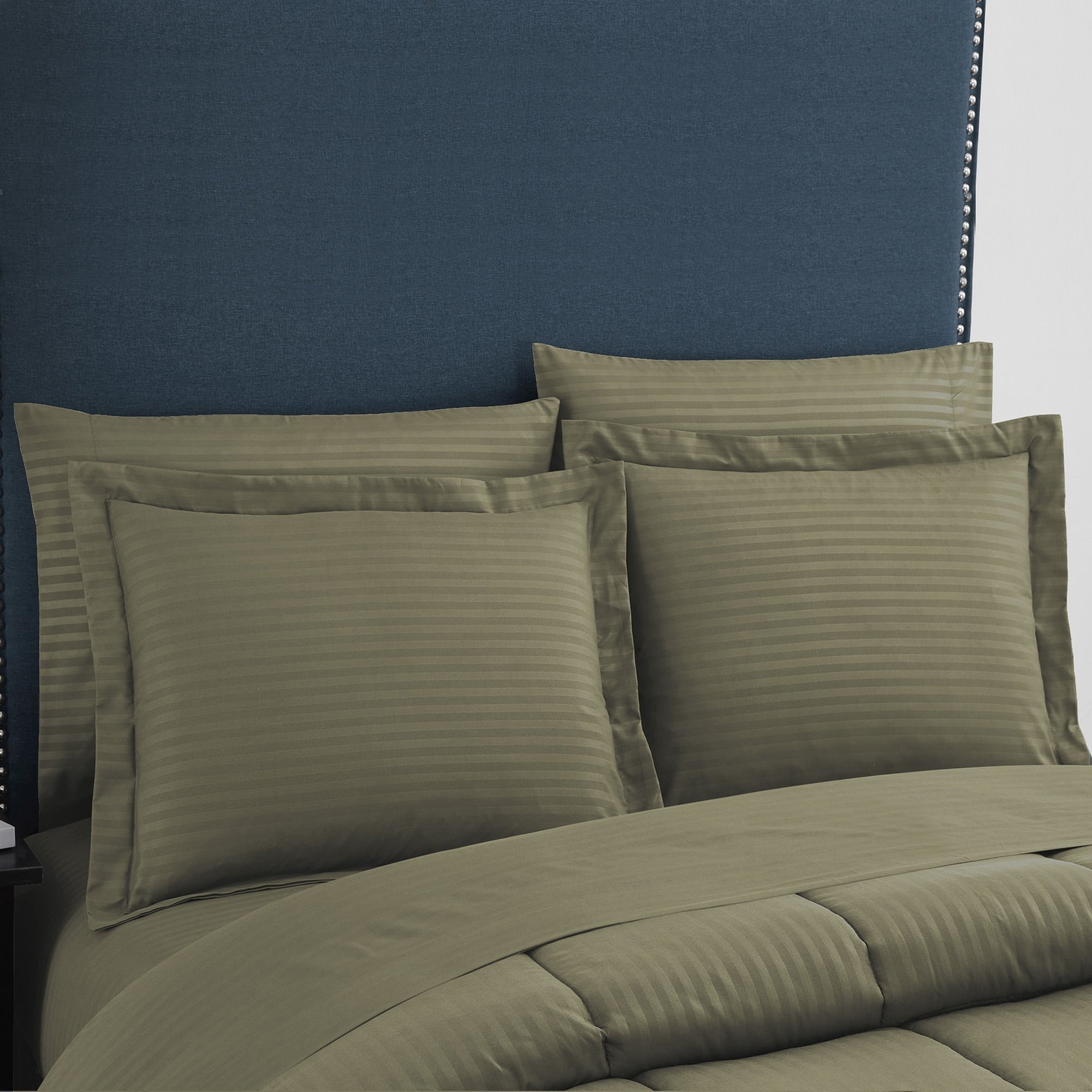 Parure de lit alternative 8 pièces en tissu doux Dobby avec draps