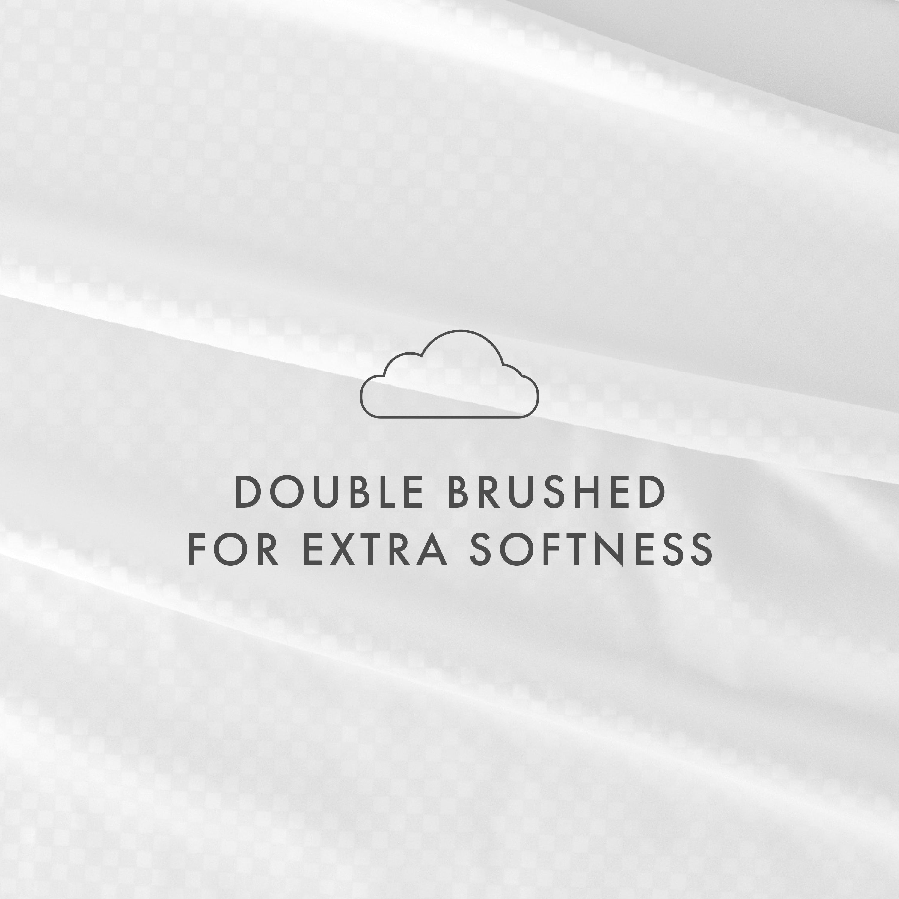 Ensemble de draps à poche profonde Soft Essentials doublement brossé à carreaux gaufrés, 4 pièces