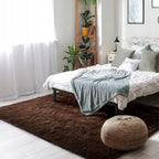 Tapis d'intérieur doux et moelleux, moderne et moelleux - 4' x 5,3'
