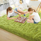Tapis d'intérieur doux et moelleux, moderne et moelleux - 4' x 5,3'