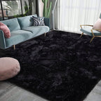 Tapis d'intérieur doux et moelleux, moderne et moelleux - 4' x 5,3'