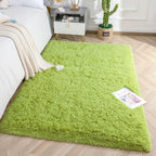 Tapis d'intérieur doux et moelleux, moderne et moelleux - 4' x 5,3'
