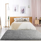 Tapis d'intérieur doux et moelleux, moderne et moelleux - 4' x 5,3'