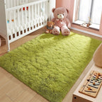 Tapis d'intérieur doux et moelleux, moderne et moelleux - 4' x 5,3'
