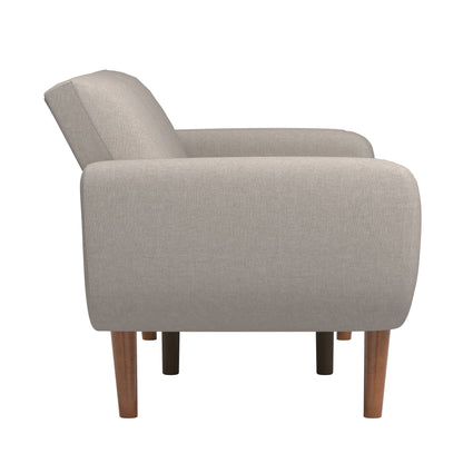 Canapé-lit futon convertible rembourré Sogndal à dossier divisé avec ports de chargement USB par iNSPIRE Q Modern