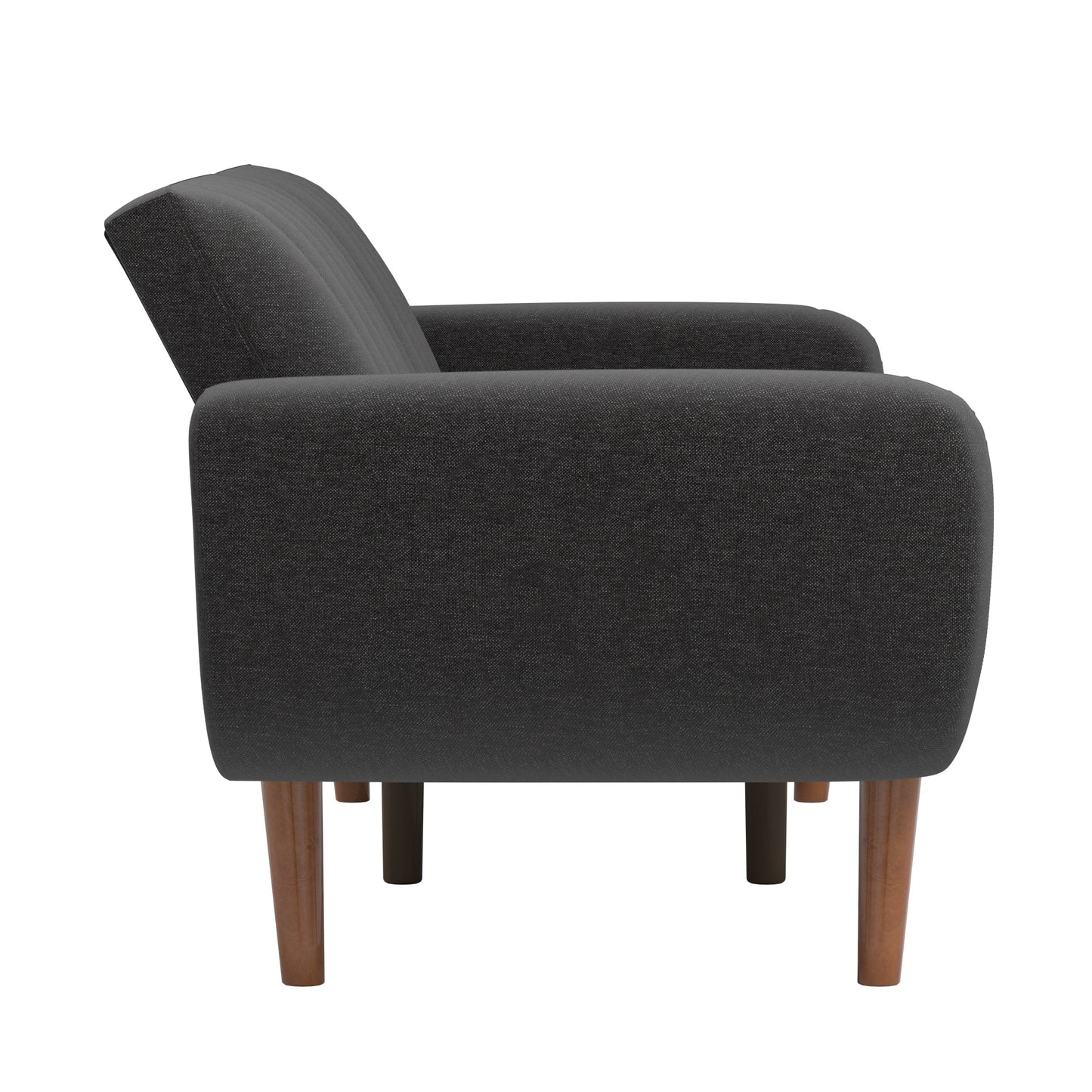 Canapé-lit futon convertible rembourré Sogndal à dossier divisé avec ports de chargement USB par iNSPIRE Q Modern
