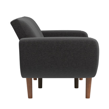 Canapé-lit futon convertible rembourré Sogndal à dossier divisé avec ports de chargement USB par iNSPIRE Q Modern