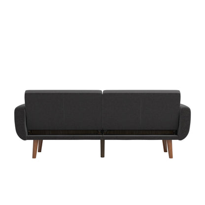 Canapé-lit futon convertible rembourré Sogndal à dossier divisé avec ports de chargement USB par iNSPIRE Q Modern