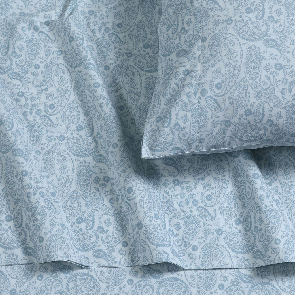 Parure de draps en percale de coton 300 fils, unie ou imprimée, à poches extra profondes