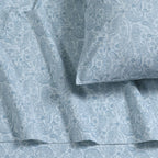 Parure de draps en percale de coton 300 fils, unie ou imprimée, à poches extra profondes
