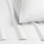 Parure de draps en percale de coton 300 fils, unie ou imprimée, à poches extra profondes