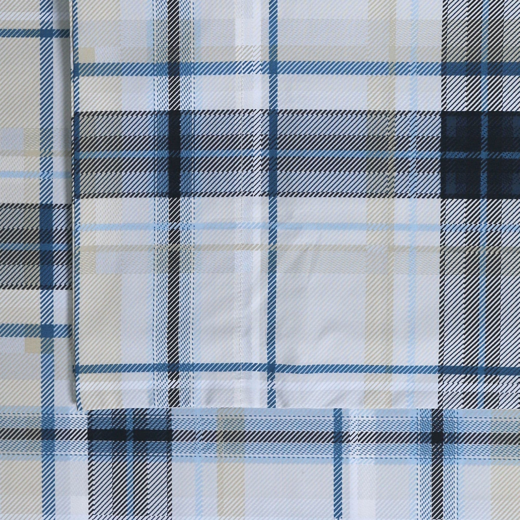 Parure de draps en percale de coton 300 fils, unie ou imprimée, à poches extra profondes