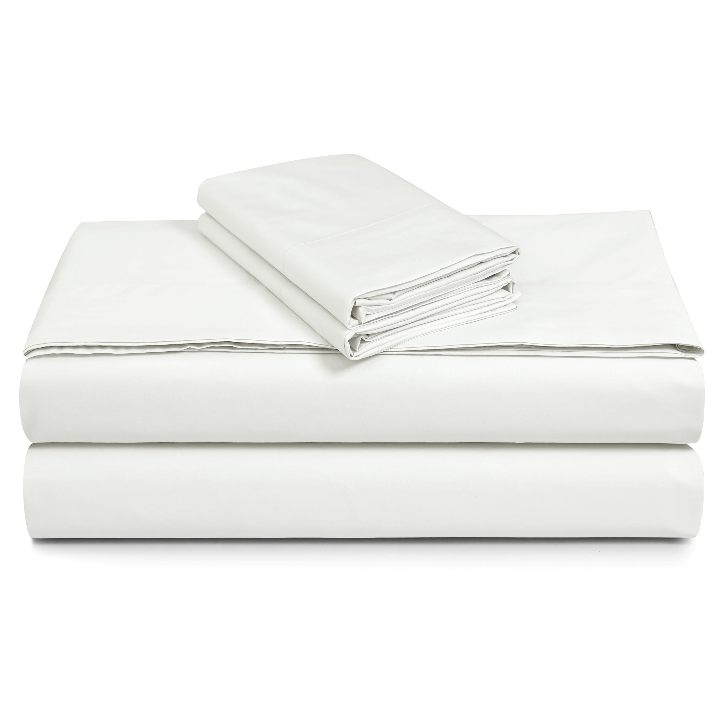Parure de draps en percale de coton 300 fils, unie ou imprimée, à poches extra profondes