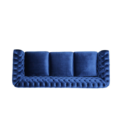 Canapé capitonné Somerville Chesterfield en velours par Christopher Knight Home
