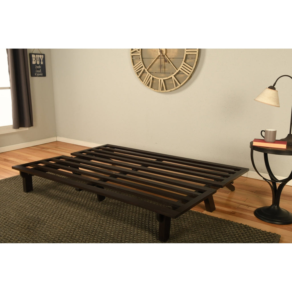 Cadre de futon Somette Carson en finition Java (matelas non inclus)