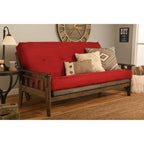 Ensemble futon rustique Somette Tucson pleine grandeur en noyer avec matelas