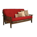 Ensemble futon rustique Somette Tucson pleine grandeur en noyer avec matelas