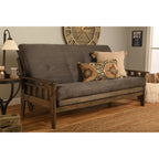 Ensemble futon rustique Somette Tucson pleine grandeur en noyer avec matelas