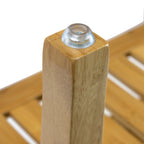 Banc de douche/tabouret en bambou Sorbus, rangement et assise en bois pour salle de bain