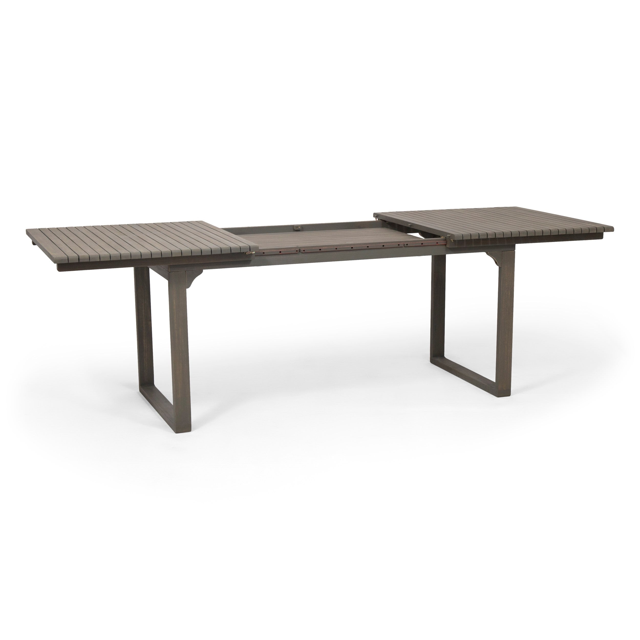 Ensemble de salle à manger d'extérieur extensible Sorrento en bois d'acacia, 9 pièces, par Christopher Knight Home