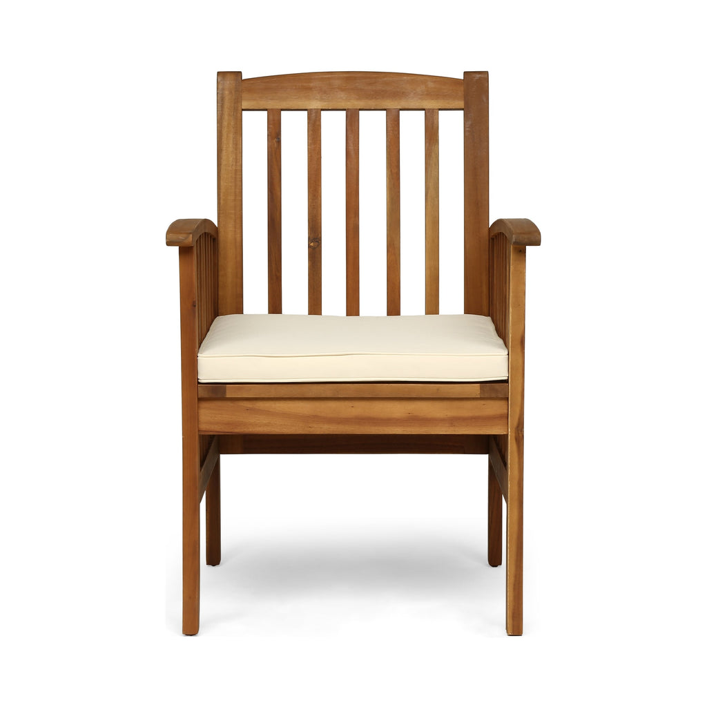 Ensemble de salle à manger d'extérieur extensible Sorrento en bois d'acacia, 9 pièces, par Christopher Knight Home