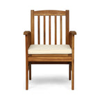 Ensemble de salle à manger d'extérieur extensible Sorrento en bois d'acacia, 9 pièces, par Christopher Knight Home