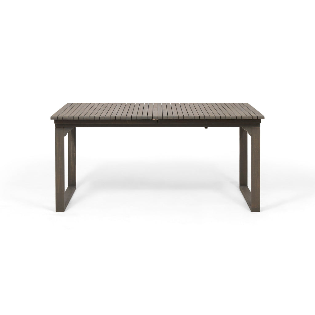 Ensemble de salle à manger d'extérieur extensible Sorrento en bois d'acacia, 9 pièces, par Christopher Knight Home