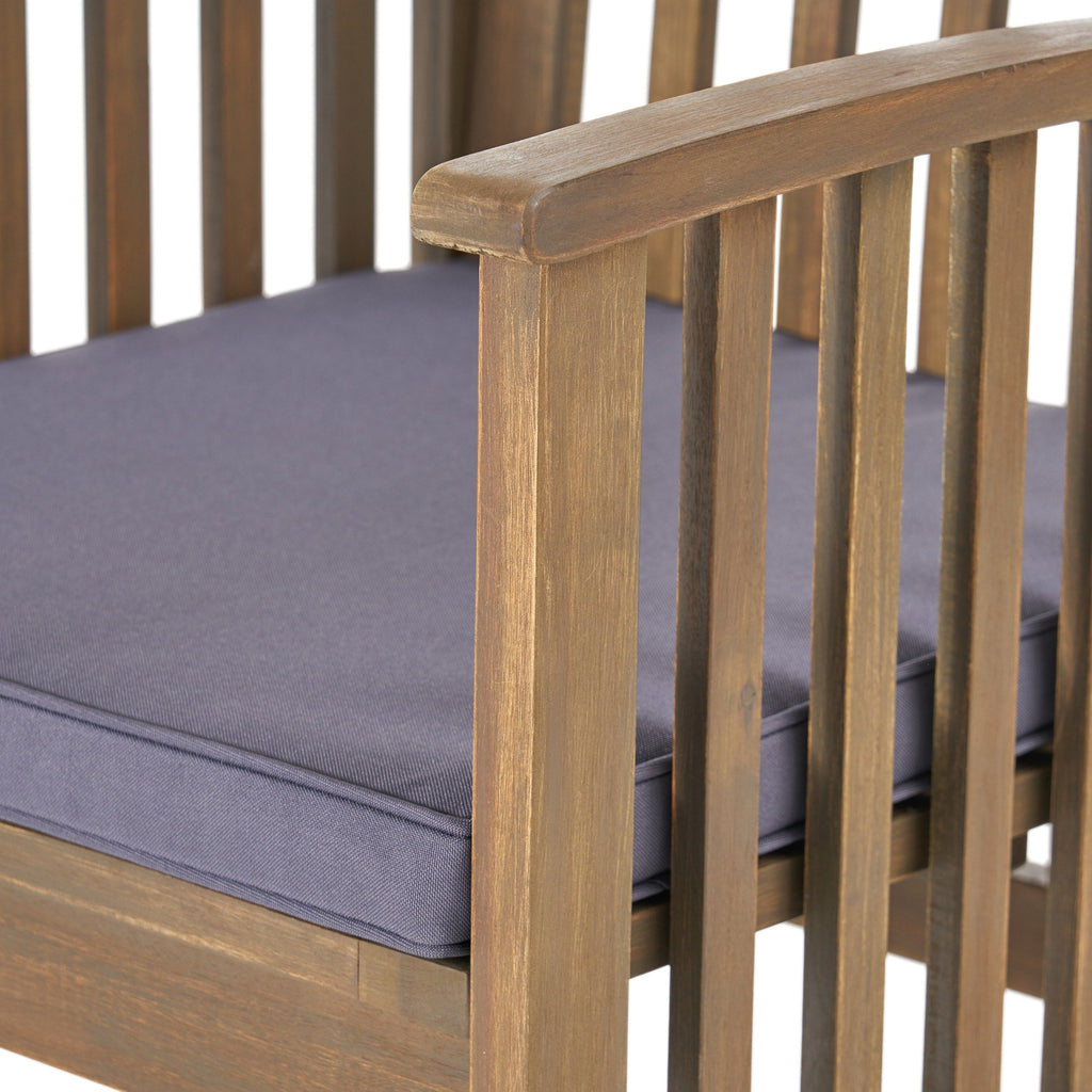 Ensemble de salle à manger d'extérieur extensible Sorrento en bois d'acacia, 9 pièces, par Christopher Knight Home