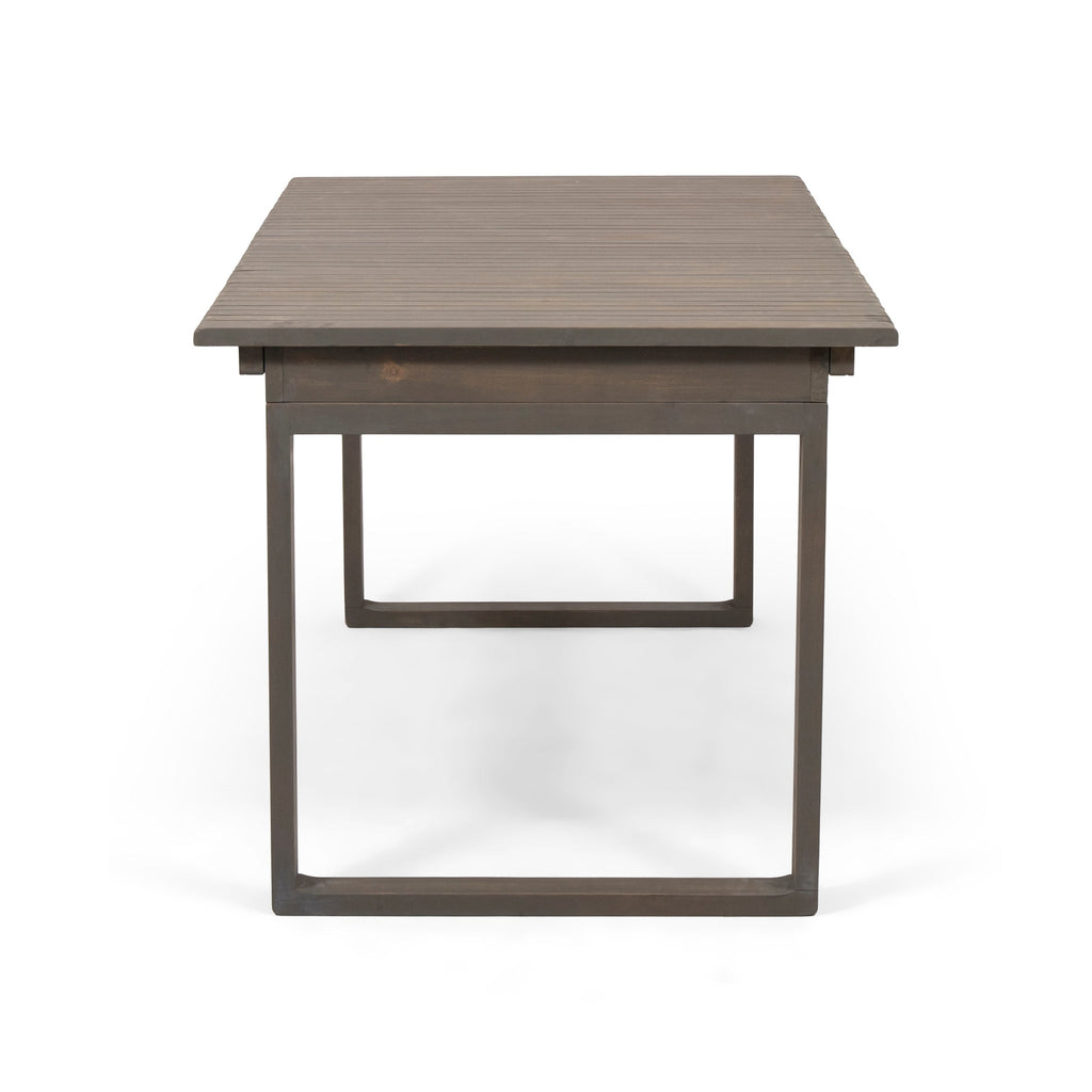 Ensemble de salle à manger d'extérieur extensible Sorrento en bois d'acacia, 9 pièces, par Christopher Knight Home